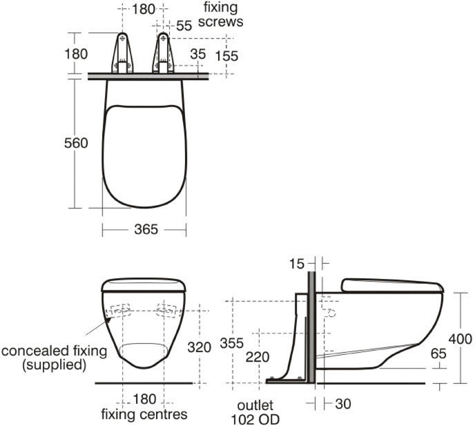 Ideal Standard Jasper Morrison Wall Hung Toilet + Soft Close Seat