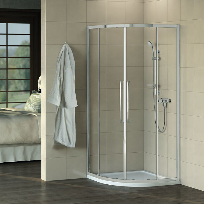Ideal Standard Kubo 900 x 900mm Quadrant Shower Enclosure - T7351EO Feature Large Image