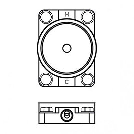 Ideal Standard Mounting Kit 1 for Freestanding Bath Shower Mixers - A6133NU Large Image