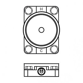 Ideal Standard Mounting Kit 1 for Freestanding Bath Shower Mixers - A6133NU Large Image