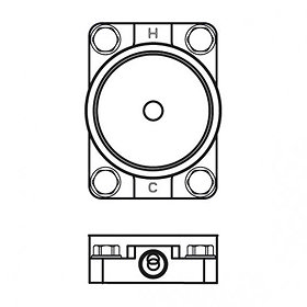 Ideal Standard Mounting Kit 1 for Freestanding Bath Shower Mixers - A6133NU Large Image