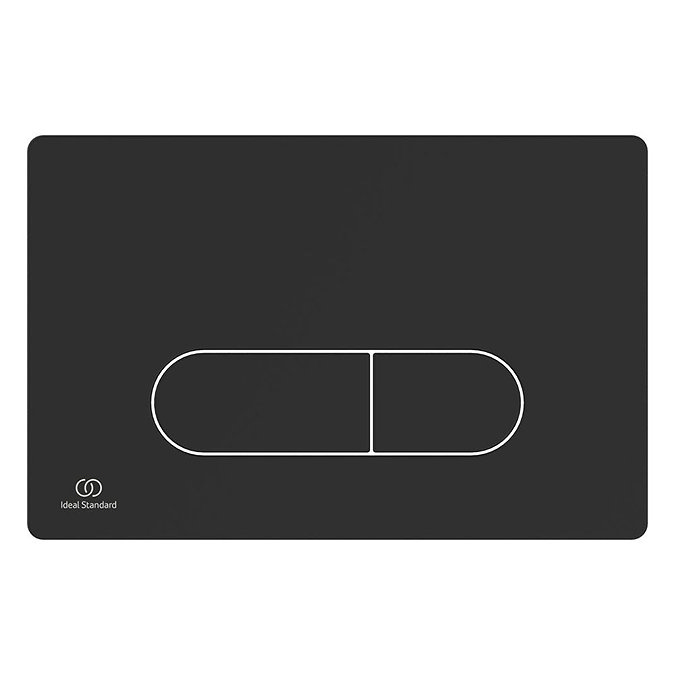 Ideal Standard Oleas M1 Matt Black Mechanical Dual Flush Plate - R0115A6  Profile Large Image