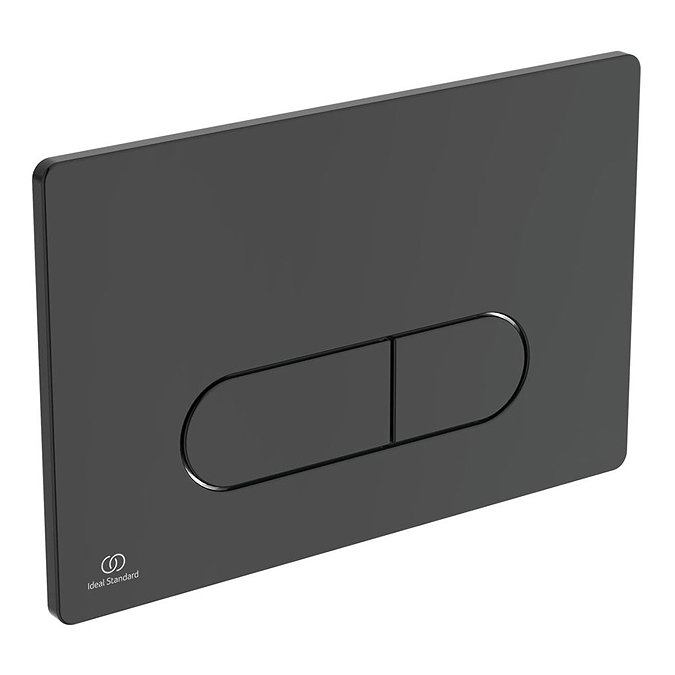 Ideal Standard Oleas M1 Matt Black Mechanical Dual Flush Plate - R0115A6 Large Image