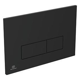 Ideal Standard Oleas M2 Matt Black Mechanical Dual Flush Plate - R0121A6 Large Image