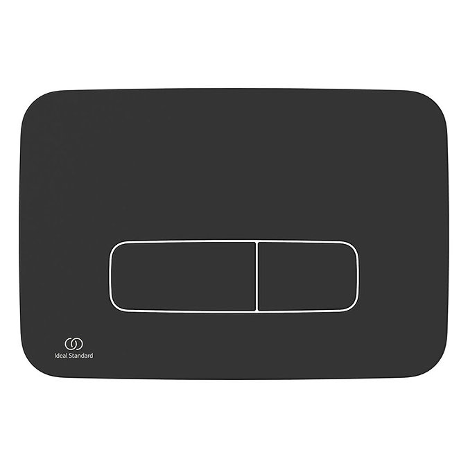 Ideal Standard Oleas M3 Matt Black Mechanical Dual Flush Plate - R0123A6 Profile Large Image