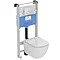 Ideal Standard Oleas P1 Matt Chrome Pneumatic Dual Flush Plate - R0116JG Feature Large Image