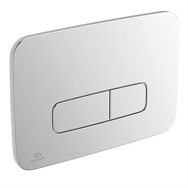 Ideal Standard Oleas P3 Chrome Pneumatic Dual Flush Plate - R0124AA  Profile Large Image