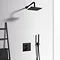 Ideal Standard Silk Black Ceratherm C100 Built-In Thermostatic 1 Outlet Shower Mixer  Feature Large 