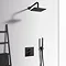 Ideal Standard Silk Black Ceratherm C100 Built-In Thermostatic 2 Outlet Bath Shower Mixer  Feature L