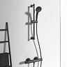 Ideal Standard Silk Black Ceratherm T25 Exposed Thermostatic Shower System - A7569XG  Feature Large 