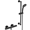 Ideal Standard Silk Black Ceratherm T25 Exposed Thermostatic Shower System - A7569XG Large Image