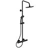Ideal Standard Silk Black Ceratherm T25 Exposed Thermostatic Shower System Large Image