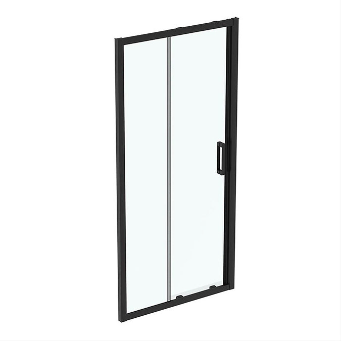 Ideal Standard Silk Black Connect 2 Sliding Shower Door Large Image