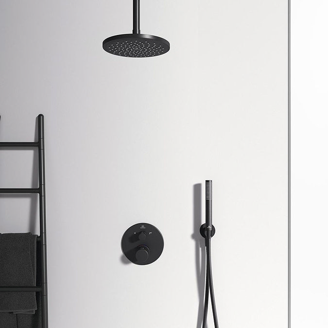 Ideal Standard Silk Black Idealrain 150mm Ceiling Arm Profile Large Image