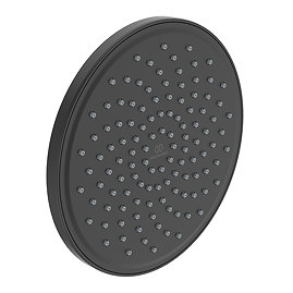Ideal Standard Silk Black Idealrain 200mm Round Rain Shower Head Large Image