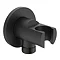 Ideal Standard Silk Black Idealrain Round Shower Handset Elbow Bracket Large Image