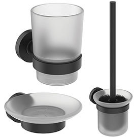 Ideal Standard Silk Black IOM 3-Piece Bathroom Accessory Pack - A9245XG Medium Image