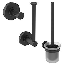 Ideal Standard Silk Black IOM 3-Piece Bathroom Accessory Pack - A9246XG Medium Image