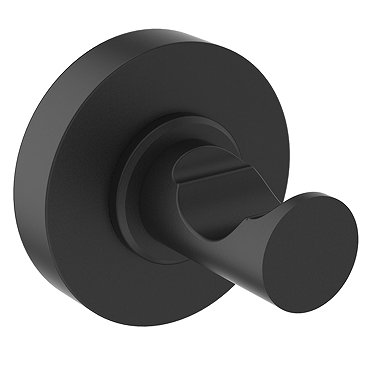 Ideal Standard Silk Black IOM Single Robe Hook  Profile Large Image