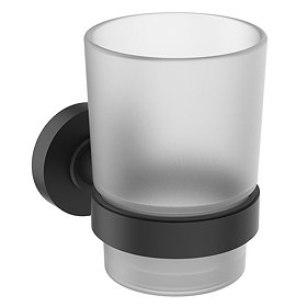 Ideal Standard Silk Black IOM Tumbler & Holder Large Image