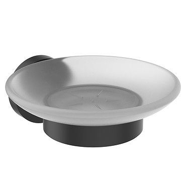 Ideal Standard Silk Black IOM Wall Mounted Soap Dish & Holder  Profile Large Image