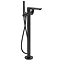 Ideal Standard Silk Black Tonic II Freestanding Bath Shower Mixer Large Image