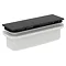 Ideal Standard Silk Black Ultraflat New Square Shower Tray + Waste  In Bathroom Large Image