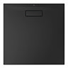 Ideal Standard Silk Black Ultraflat New Square Shower Tray + Waste  Profile Large Image