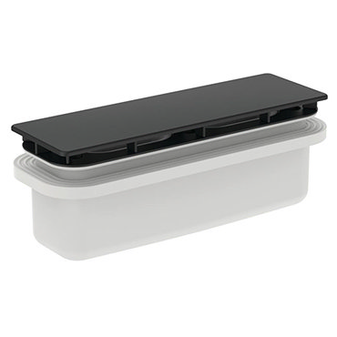 Ideal Standard Silk Black Ultraflat Shower Tray Waste  Profile Large Image