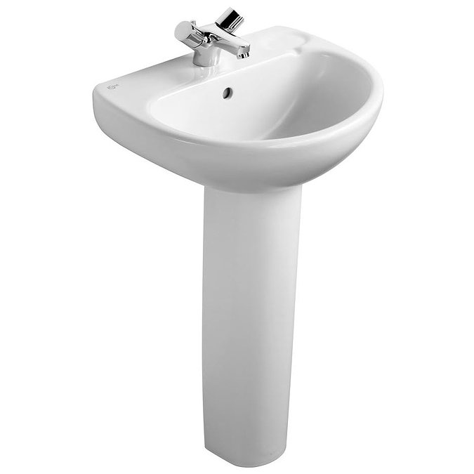 Ideal Standard Studio 50cm 1TH Basin & Pedestal Large Image