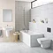 Ideal Standard Studio Echo Toilet + Concealed WC Cistern with Wall Hung Frame (Black Flush Plate) a