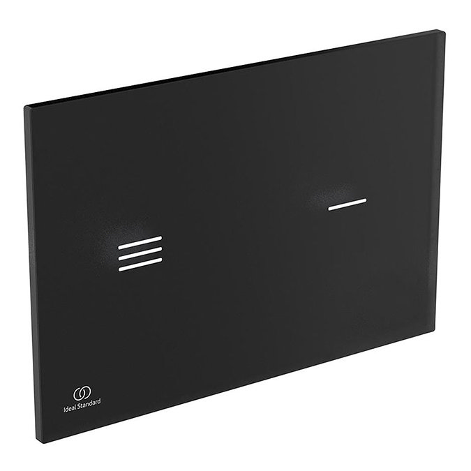 Ideal Standard Symfo NT1 Black Touchless Glass Dual Flushplate - R0129RX Large Image
