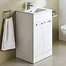Ideal Standard Tempo 500mm Gloss White Vanity Unit - Floor Standing 2 Door Unit  Profile Large Image