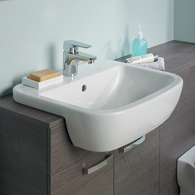 Ideal Standard Tempo 55cm 1TH Semi-Countertop Washbasin Feature Large Image