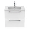 Ideal Standard Tempo 600mm Gloss White 2 Drawer Wall Hung Vanity Unit  Standard Large Image