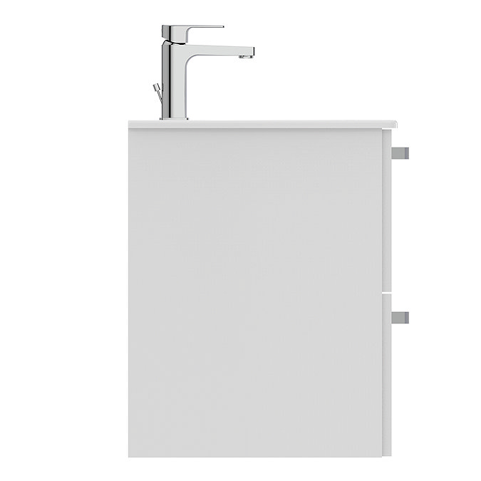 Ideal Standard Tempo 600mm Gloss White 2 Drawer Wall Hung Vanity Unit  In Bathroom Large Image