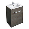Ideal Standard Tempo 600mm Sandy Grey Vanity Unit - Floor Standing 2 Door Unit Large Image