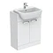 Ideal Standard Tempo 650mm Gloss White Vanity Unit - Floor Standing 2 Door Unit Large Image