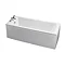 Ideal Standard Tempo Arc 1700 x 700mm 2TH Single Ended Idealform Bath Profile Large Image