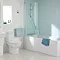 Ideal Standard Tempo Arc Shower Bath Screen - E2571EO  Profile Large Image