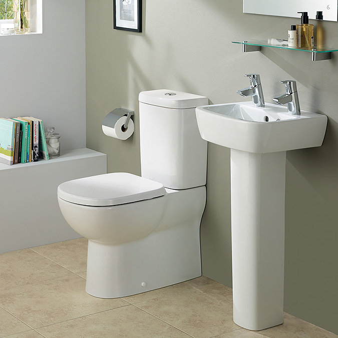 Ideal Standard Tempo Short Projection Close Coupled Back to Wall Toilet  Feature Large Image