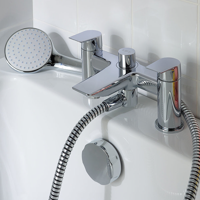 Ideal Standard Tesi 2 Hole Dual Control Bath Shower Mixer - A6591AA  Profile Large Image