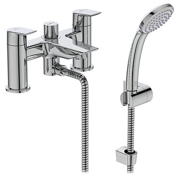 Ideal Standard Tesi 2 Hole Dual Control Bath Shower Mixer - A6591AA  Profile Large Image