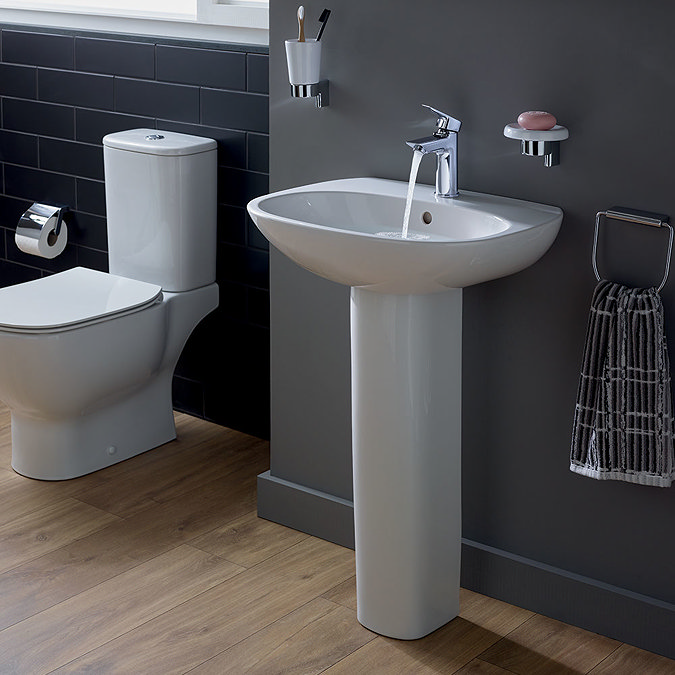 Ideal Standard Tesi 45cm 1TH Handrinse Washbasin & Pedestal  Standard Large Image