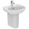 Ideal Standard Tesi 45cm 1TH Handrinse Washbasin & Semi Pedestal Large Image