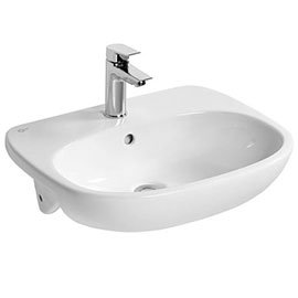 Ideal Standard Tesi 55cm 1TH Semi-Countertop Washbasin Medium Image