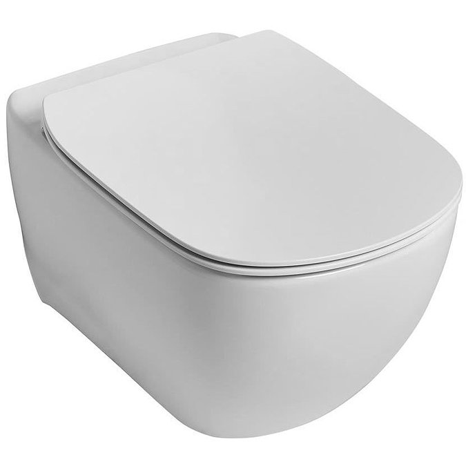 Ideal Standard Tesi AquaBlade Toilet + Concealed WC Mechanical Cistern with Wall Hung Frame (Chrome Flush Plate)