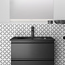 Ideal Standard Tesi Silk Black 600mm 2-Drawer Wall Hung Vanity Unit  Feature Large Image