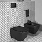 Ideal Standard Tesi Silk Black AquaBlade Wall Hung WC + Soft Close Seat  Standard Large Image