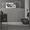 Ideal Standard Tesi Silk Black AquaBlade Wall Hung WC + Soft Close Seat  In Bathroom Large Image